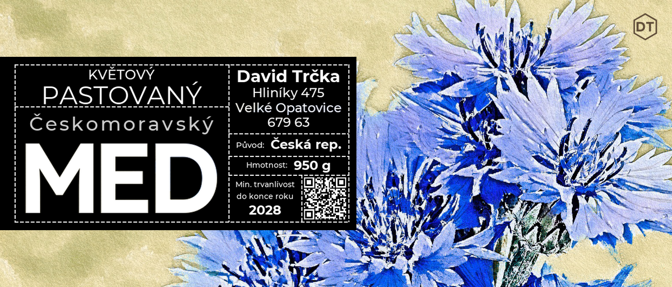 Etiketa Květový Pastovaný med